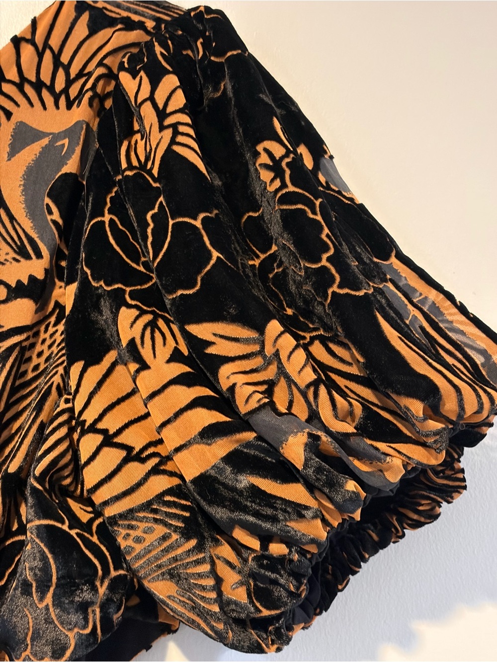 Anthropologie Let Me Be Burnout Velvet Cut Out Maxi Dress XL - Picture 9 of 13
